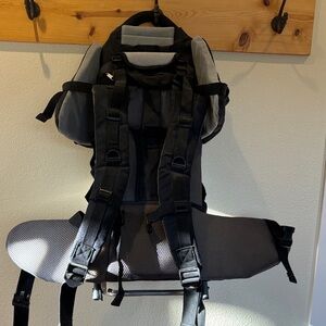 Black and Gray Kids Backpack Carrier